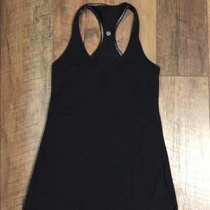 Lululemon Black tank shirt size 6